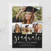 Moderne Eenvoudige uitnodiging voor Afstuderen voo (Voorkant)