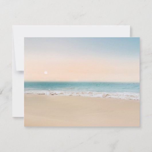 Moderne Eenvoudige uitnodiging voor het huwelijk (Achterkant)