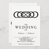 Moderne eenvoudige uitnodiging voor oneindigheid (Voorkant / Achterkant)