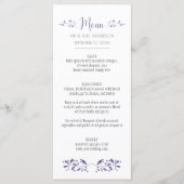 Moderne Eenvoudige Ultra Violet Menu-kaarten Menu (Voorkant)