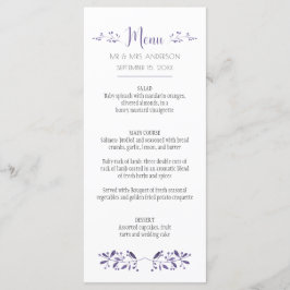 Moderne Eenvoudige Ultra Violet Menu-kaarten Menu