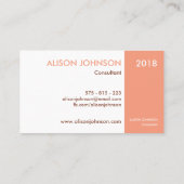 Moderne, eenvoudige, unieke Visitekaartje voor sli (Achterkant)