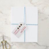 Moderne eenvoudige unieke zakelijke kerstcadeau la cadeaulabel (Met Touw)