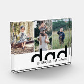 Moderne eenvoudige vader met Kinder vaders collage Fotoblokken (Links)