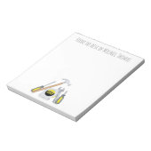 Moderne eenvoudige Vaderdag tools minimalistisch Notitieblok (Linkerzijde)