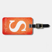 Moderne, eenvoudige, veilige reisfoto bagagelabel (Voorkant horizontaal)