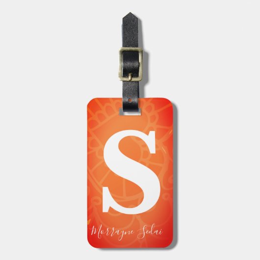 Moderne, eenvoudige, veilige reisfoto bagagelabel (Voorkant verticaal)