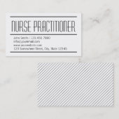 Moderne eenvoudige verpleegkundige Visitekaartje (Voorkant / Achterkant)