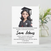 Moderne eenvoudige verpleging pinning ceremonie ui kaart (Staand voorkant)