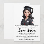 Moderne eenvoudige verpleging pinning ceremonie ui kaart (Voorkant / Achterkant)