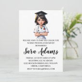 Moderne eenvoudige verpleging pinning ceremonie ui kaart (Staand voorkant)