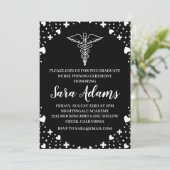 Moderne eenvoudige verpleging pinning ceremonie ui kaart (Staand voorkant)