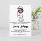 Moderne eenvoudige verpleging pinning ceremonie ui kaart (Staand voorkant)