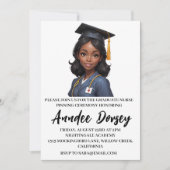 Moderne eenvoudige verpleging pinning ceremonie ui kaart (Voorkant)