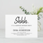 Moderne eenvoudige verrassingsdag kaart (Staand voorkant)