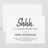 Moderne eenvoudige verrassingsdag kaart (Voorkant / Achterkant)