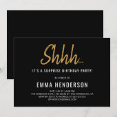 Moderne eenvoudige verrassingsdag kaart (Voorkant / Achterkant)