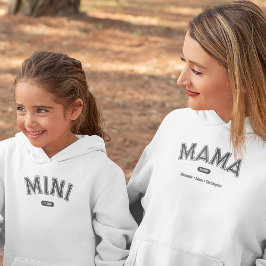 Moderne eenvoudige vetgedrukte typografie Mama Hoodie