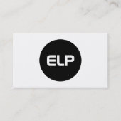 Moderne, eenvoudige, vette, witte professional visitekaartje (Voorkant)