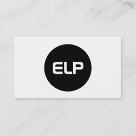 Moderne, eenvoudige, vette, witte professional visitekaartje