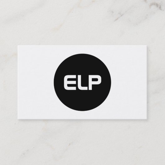 Moderne, eenvoudige, vette, witte professional visitekaartje (Voorkant)