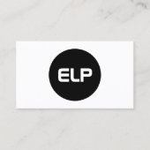 Moderne, eenvoudige, vette, witte professional visitekaartje (Voorkant)