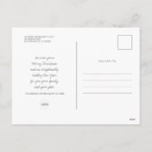 Moderne, eenvoudige vier foto's en Logo Feestdagenkaart (Achterkant)