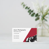 Moderne eenvoudige Visitekaartjes voor fotografie (Staand voorkant)