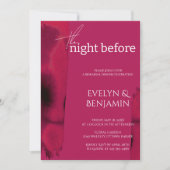 Moderne, eenvoudige Viva Magenta repesal Dinner Kaart (Voorkant)