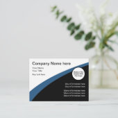 Moderne Eenvoudige Voeg je Logo toe Visitekaartje (Staand voorkant)