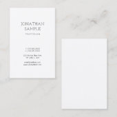 Moderne, eenvoudige vormgeving, elegant design, pr visitekaartje (Voorkant / Achterkant)