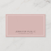 Moderne, eenvoudige vormgeving met elegante kleure visitekaartje (Voorkant)