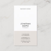 Moderne, eenvoudige vormgeving - Verticaal design Visitekaartje (Voorkant)