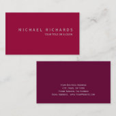 Moderne, eenvoudige vormgeving Visitekaartje (Voorkant / Achterkant)