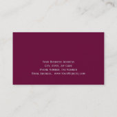 Moderne, eenvoudige vormgeving Visitekaartje (Achterkant)