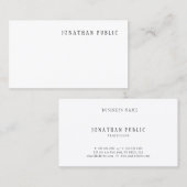 Moderne, eenvoudige vormgeving voor professioneel  visitekaartje (Voorkant / Achterkant)