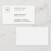 Moderne, eenvoudige vormgeving voor professionele  visitekaartje (Voorkant / Achterkant)