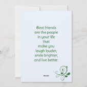 Moderne eenvoudige vrienden foto Vakantie Kaart (Achterkant)