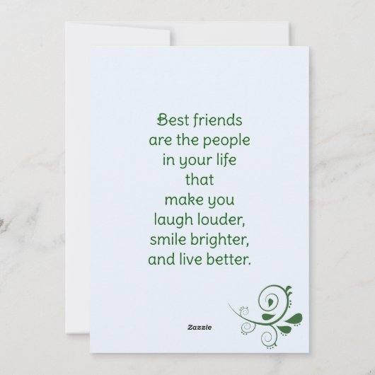Moderne eenvoudige vrienden foto Vakantie Kaart (Achterkant)