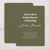 Moderne, eenvoudige Vrijgezellenfeest Kaart (Voorkant / Achterkant)