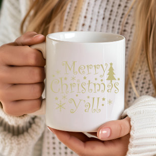 Moderne Eenvoudige Vrolijk Kerstfeest Mok