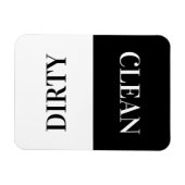 Moderne, eenvoudige, vuile wasmachine Magnet Magneet (Horizontaal)