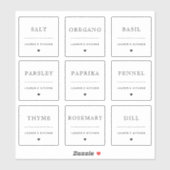 Moderne eenvoudige waterdichte keuken- en keukenka sticker (Vel)