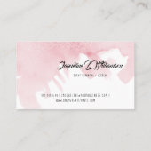 Moderne, eenvoudige Waterverf wash Art Design Busi Visitekaartje (Achterkant)