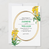 Moderne eenvoudige Waterverf Wildflower Kaart (Voorkant)