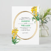 Moderne eenvoudige Waterverf Wildflower Kaart (Staand voorkant)