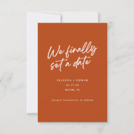 Moderne Eenvoudige We Hebben Eindelijk Een Datum H Save The Date