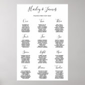 Moderne, eenvoudige weduwenkaart poster (Voorkant)