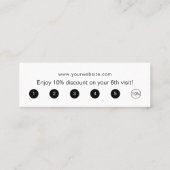 Moderne, eenvoudige whitepaper voegt uw Logo op ma Mini Visitekaartje (Achterkant)