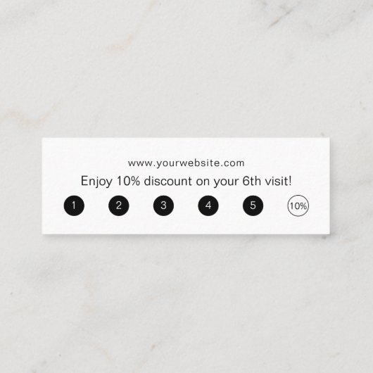 Moderne, eenvoudige whitepaper voegt uw Logo op ma Mini Visitekaartje (Achterkant)